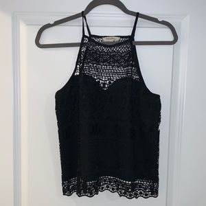 Black lace top